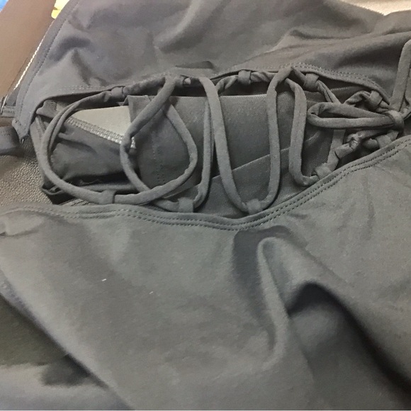 Torrid 3 plus size black corset lace up one piece swimsuit NWT - Picture 2 of 9